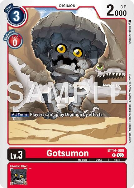 Image for Gotsumon (Reprint) (BT14-009 C) (Advanced Booster Digimon Generation) - Digimon Card Game