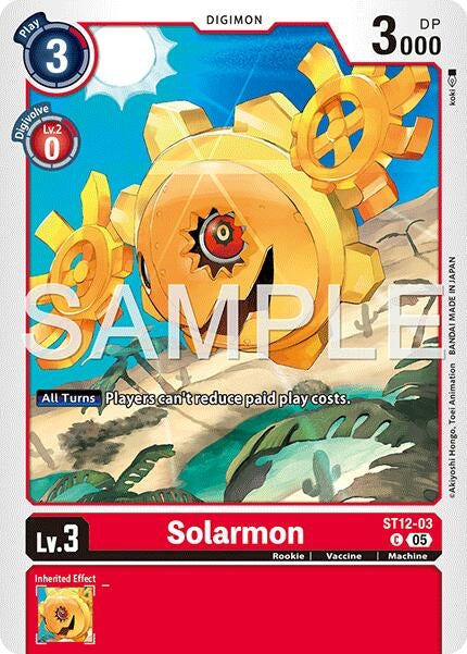 Image for Solarmon (Reprint) (ST12-03 C) (Advanced Booster Digimon Generation) - Digimon Card Game