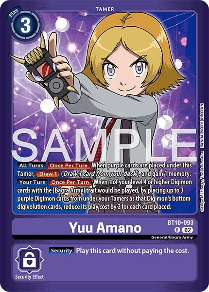 Image for Yuu Amano (BT10-093 R) (Limited Card Pack -Another Knight-) (LM-07) - Digimon Card Game