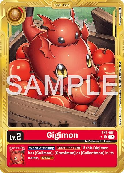 Image for Gigimon (Gold Border) (EX2-001 U) (Advanced Booster Digimon Generation) (AD-01) - Digimon Card Game
