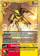 Image for OmniShoutmon (Gold Border) (BT21-021 U) (Advanced Booster Digimon Generation) - Digimon Card Game