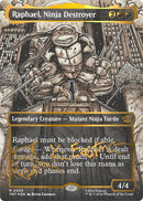 Image for Raphael, Ninja Destroyer (Borderless) (Gold-Stamped Signature) (303) (Teenage Mutant Ninja Turtles) - Magic: The Gathering