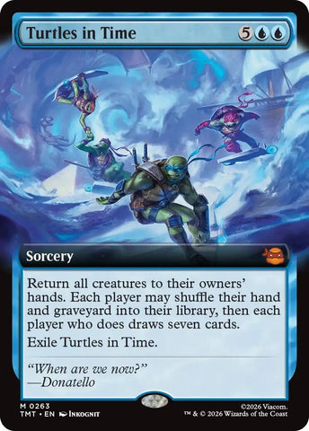 Image for Turtles in Time (Extended Art) (263) (Teenage Mutant Ninja Turtles) - Magic: The Gathering