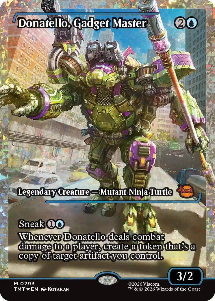 Image for Donatello, Gadget Master (Showcase) (Fracture Foil) (293) (Teenage Mutant Ninja Turtles) - Magic: The Gathering