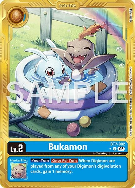 Image for Bukamon (Gold Border) (BT7-002 U) (Advanced Booster Digimon Generation) - Digimon Card Game