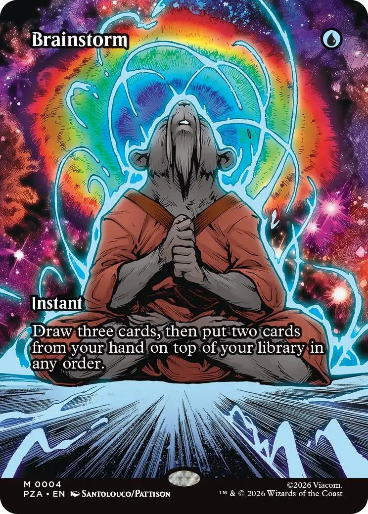 Image for Brainstorm (Borderless) (4) (Teenage Mutant Ninja Turtles Eternal-Legal) - Magic: The Gathering