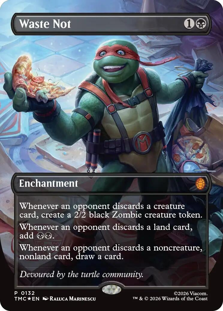 Image for Waste Not (Borderless) (132) (Teenage Mutant Ninja Turtles) - Magic: The Gathering