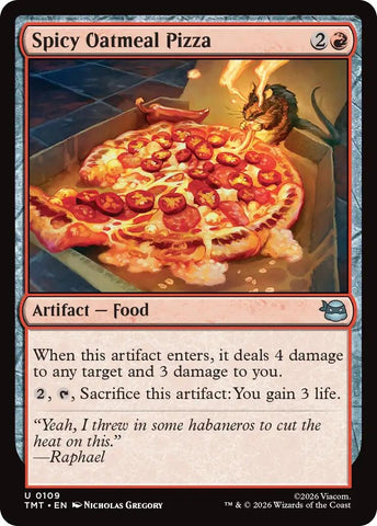 Spicy Oatmeal Pizza (109) (Teenage Mutant Ninja Turtles)
