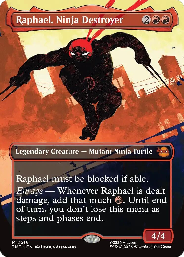 Raphael, Ninja Destroyer (Borderless) (218) (Teenage Mutant Ninja Turtles)