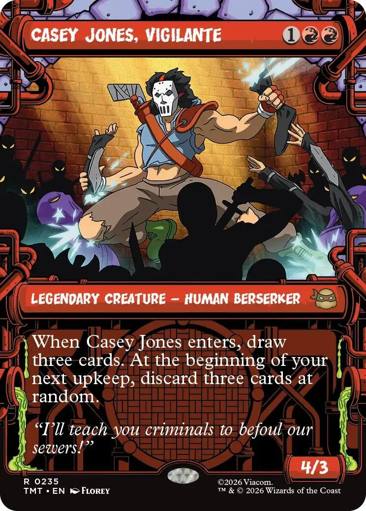 Image for Casey Jones, Vigilante (0235) (Showcase) (235) (Teenage Mutant Ninja Turtles) - Magic: The Gathering