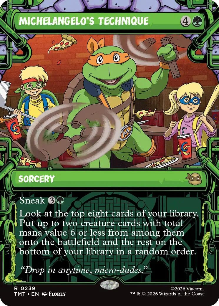 Image for Michelangelo's Technique (Showcase) (239) (Teenage Mutant Ninja Turtles) - Magic: The Gathering