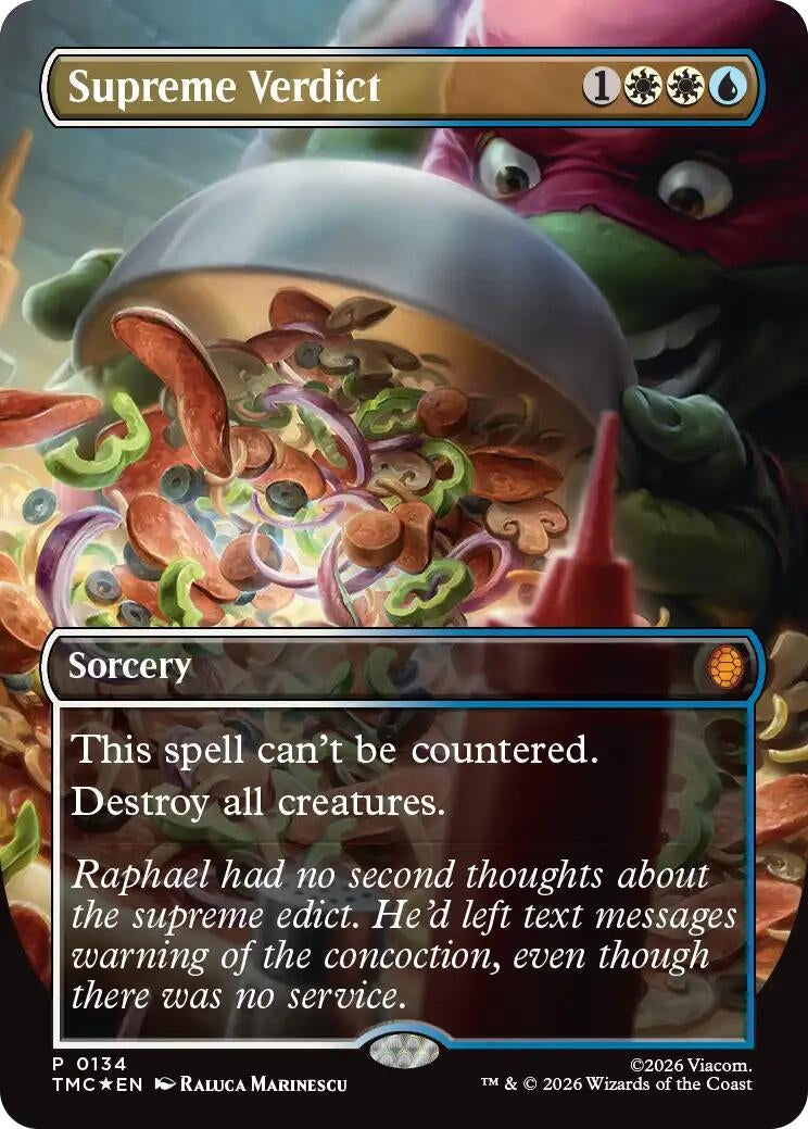 Image for Supreme Verdict (Borderless) (134) (Teenage Mutant Ninja Turtles) - Magic: The Gathering