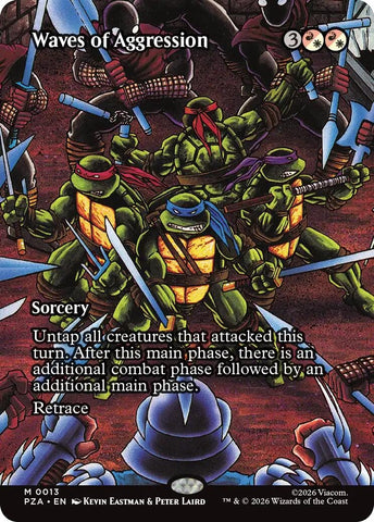 Waves of Aggression (Borderless) (13) (Teenage Mutant Ninja Turtles Eternal-Legal)