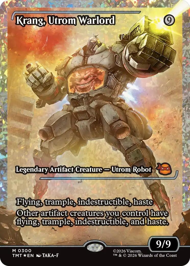Image for Krang, Utrom Warlord (Showcase) (Fracture Foil) (300) (Teenage Mutant Ninja Turtles) - Magic: The Gathering