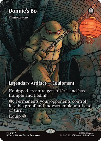 Donnie's Bo - Shadowspear (Borderless) (17) (Teenage Mutant Ninja Turtles Eternal-Legal)