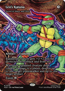 Image for Leo's Katana - Sword of Sinew and Steel (Borderless) (18) (Teenage Mutant Ninja Turtles Eternal-Legal) - Magic: The Gathering
