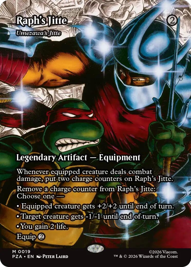 Raph's Jitte - Umezawa's Jitte (Borderless) (19) (Teenage Mutant Ninja Turtles Eternal-Legal)