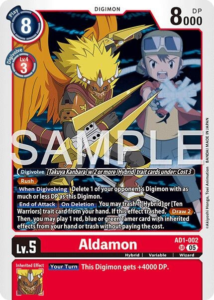 Image for Aldamon (AD1-002 SR) (Advanced Booster Digimon Generation) (AD-01) - Digimon Card Game
