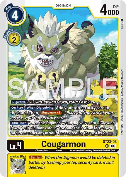 Image for Cougarmon (ST23-03 U) (Starter Deck 23: Beatbreak) (ST-23) - Digimon Card Game