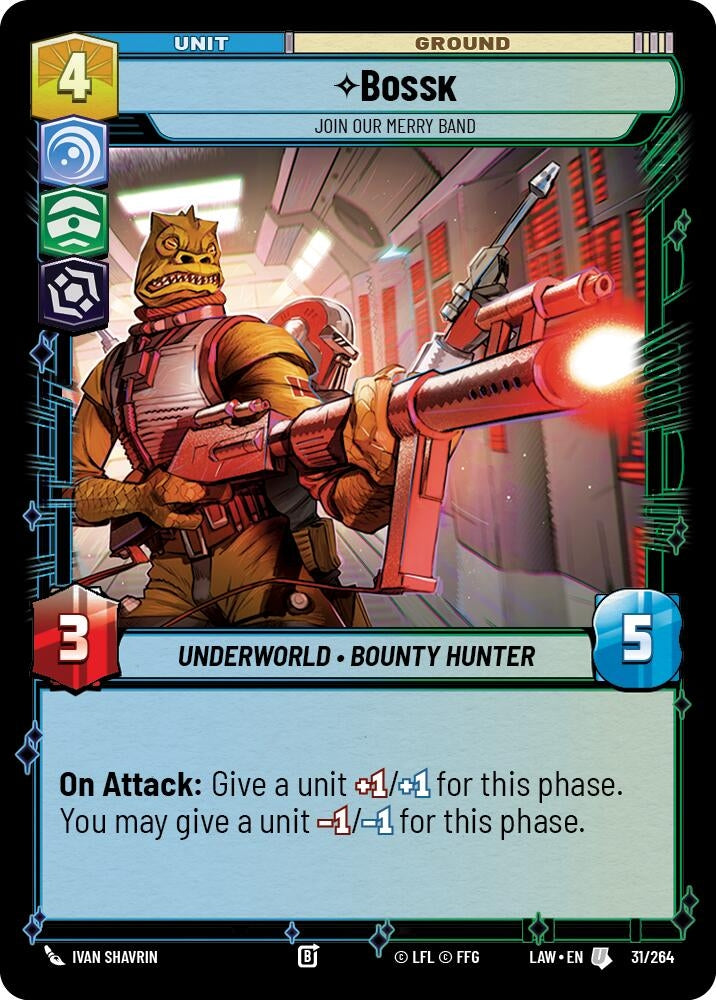 Image for Bossk - Join Our Merry Band (31/264) (A Lawless Time) - Star Wars: Unlimited