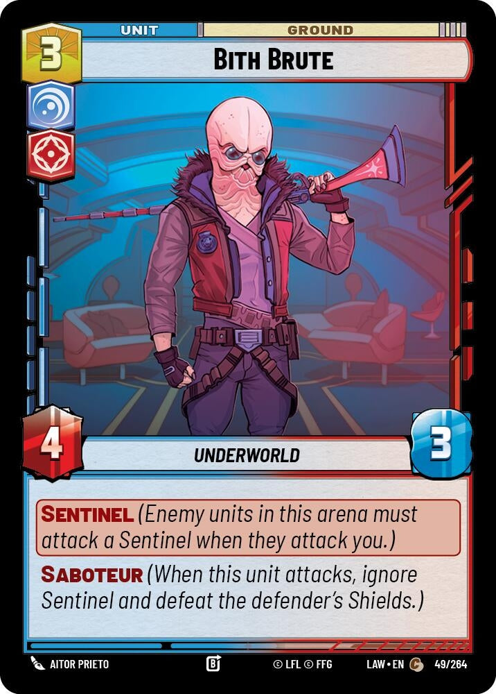 Image for Bith Brute (49/264) (A Lawless Time) - Star Wars: Unlimited