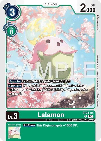 Image for Lalamon (ST24-08 C) (Starter Deck 24: Data Squad) (ST-24) - Digimon Card Game