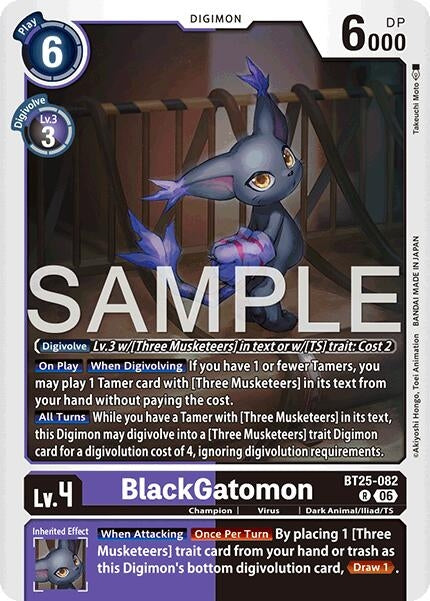 Image for BlackGatomon (BT25-082 R) (Dual Revolution) (BT-25) - Digimon Card Game