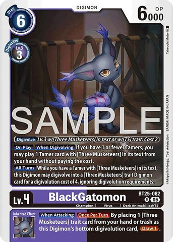 Image for BlackGatomon (BT25-082 R) (Dual Revolution) (BT-25) - Digimon Card Game