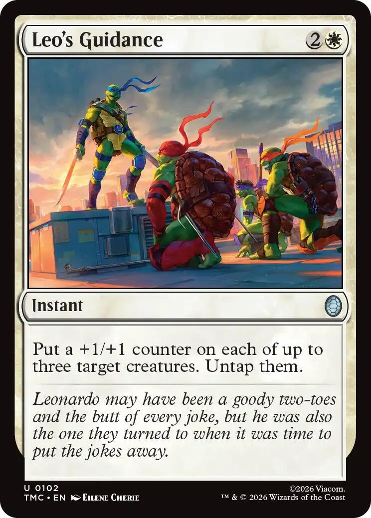 Image for Leo's Guidance (102) (Teenage Mutant Ninja Turtles) - Magic: The Gathering