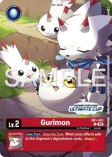 Image for Gurimon (Ultimate Cup 26-27 Season 1 Participant) (RB1-001 C) (Resurgence Booster) - Digimon Card Game