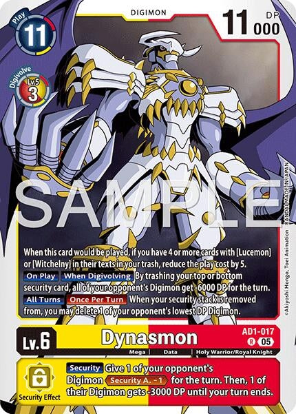 Image for Dynasmon - AD1-017 (AD1-017 R) (Advanced Booster Digimon Generation) (AD-01) - Digimon Card Game
