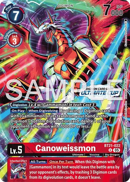 Image for Canoweissmon (Ultimate Cup 26-27 Season 1 Top 4) (BT21-022 U) (World Convergence) - Digimon Card Game