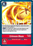 Image for Crimson Blaze (Reprint) (BT8-097 U) (Advanced Booster Digimon Generation) (AD-01) - Digimon Card Game