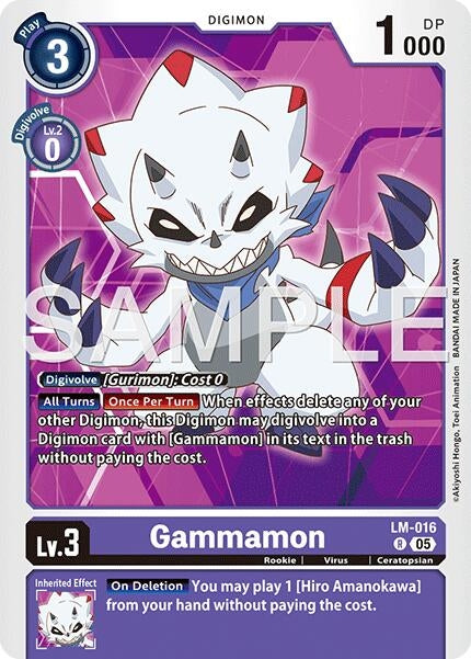 Image for Gammamon - LM-016 (Reprint) (LM-016 R) (Advanced Booster Digimon Generation) (AD-01) - Digimon Card Game
