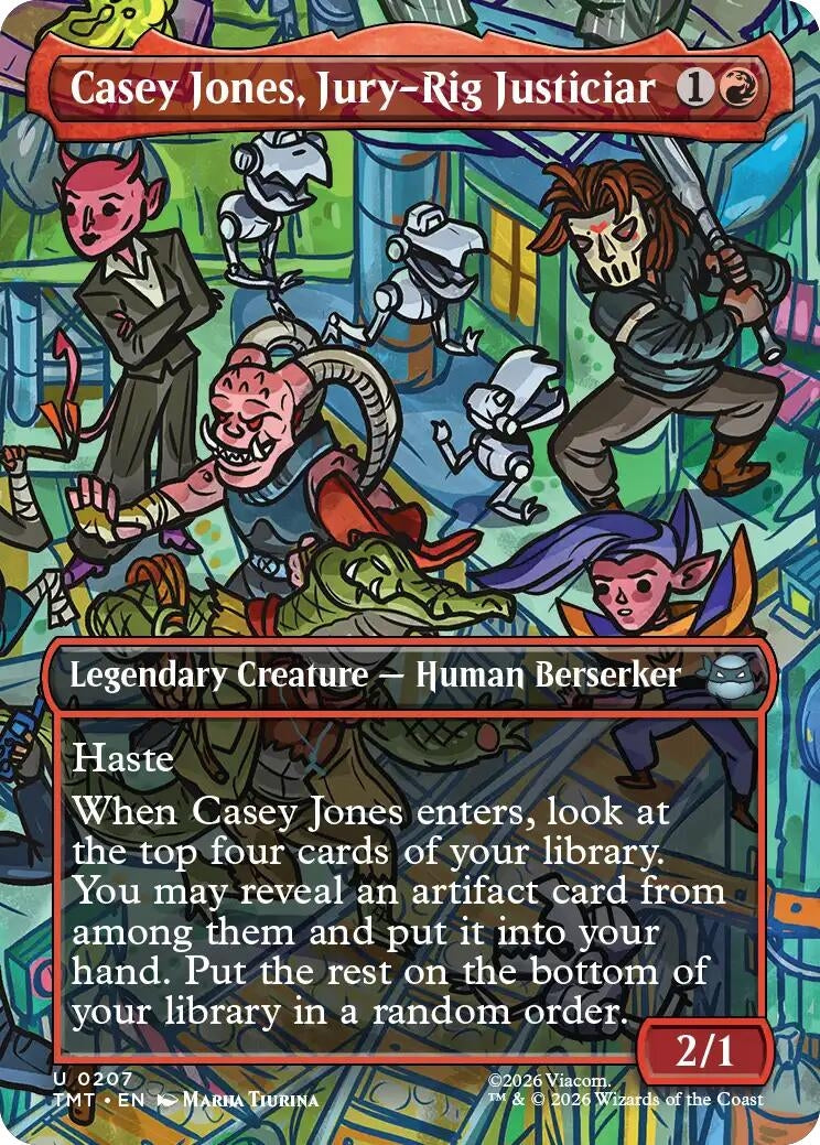 Casey Jones, Jury-Rig Justiciar (Borderless) (207) (Teenage Mutant Ninja Turtles)