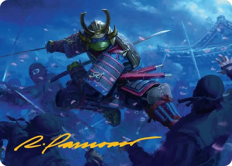 Image for Leonardo, Sewer Samurai Art Card (1/54) (Gold-Stamped Signature) (1) (Teenage Mutant Ninja Turtles) - Magic: The Gathering