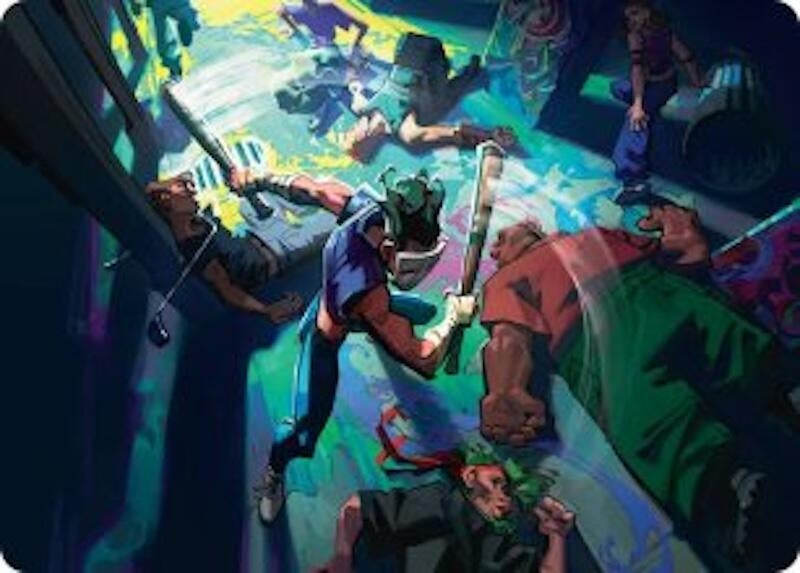 Image for Pain 101 Art Card (6) (Teenage Mutant Ninja Turtles) - Magic: The Gathering