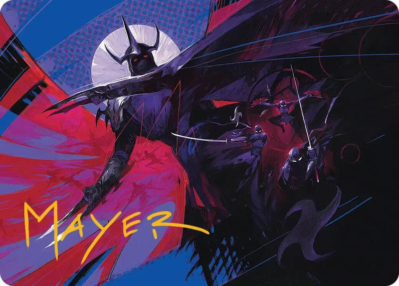 Image for Shredder's Technique Art Card (Gold-Stamped Signature) (7) (Teenage Mutant Ninja Turtles) - Magic: The Gathering