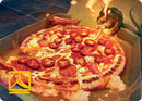Image for Spicy Oatmeal Pizza Art Card (Gold-Stamped Signature) (11) (Teenage Mutant Ninja Turtles) - Magic: The Gathering