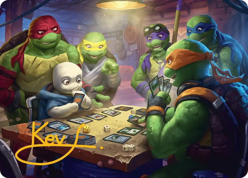 Image for Lessons from Life Art Card (Gold-Stamped Signature) (14) (Teenage Mutant Ninja Turtles) - Magic: The Gathering