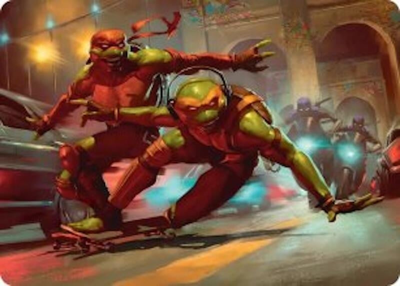 Image for Raph & Mikey, Troublemakers Art Card (17) (Teenage Mutant Ninja Turtles) - Magic: The Gathering
