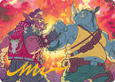 Image for Bebop & Rocksteady Art Card (Gold-Stamped Signature) (29) (Teenage Mutant Ninja Turtles) - Magic: The Gathering