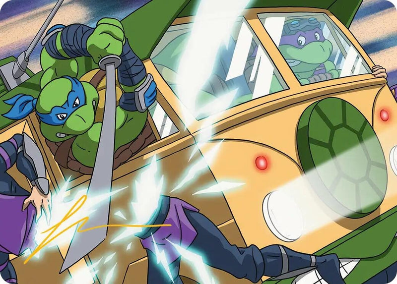 Image for Don & Leo, Problem Solvers Art Card (Gold-Stamped Signature) (30) (Teenage Mutant Ninja Turtles) - Magic: The Gathering