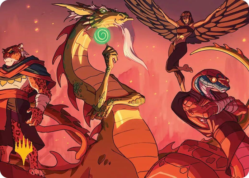 Image for North Wind Avatar Art Card (Gold-Stamped) (32) (Teenage Mutant Ninja Turtles) - Magic: The Gathering