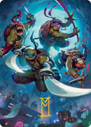 Image for Heroes in a Half Shell Art Card (Gold-Stamped Signature) (41) (Teenage Mutant Ninja Turtles) - Magic: The Gathering