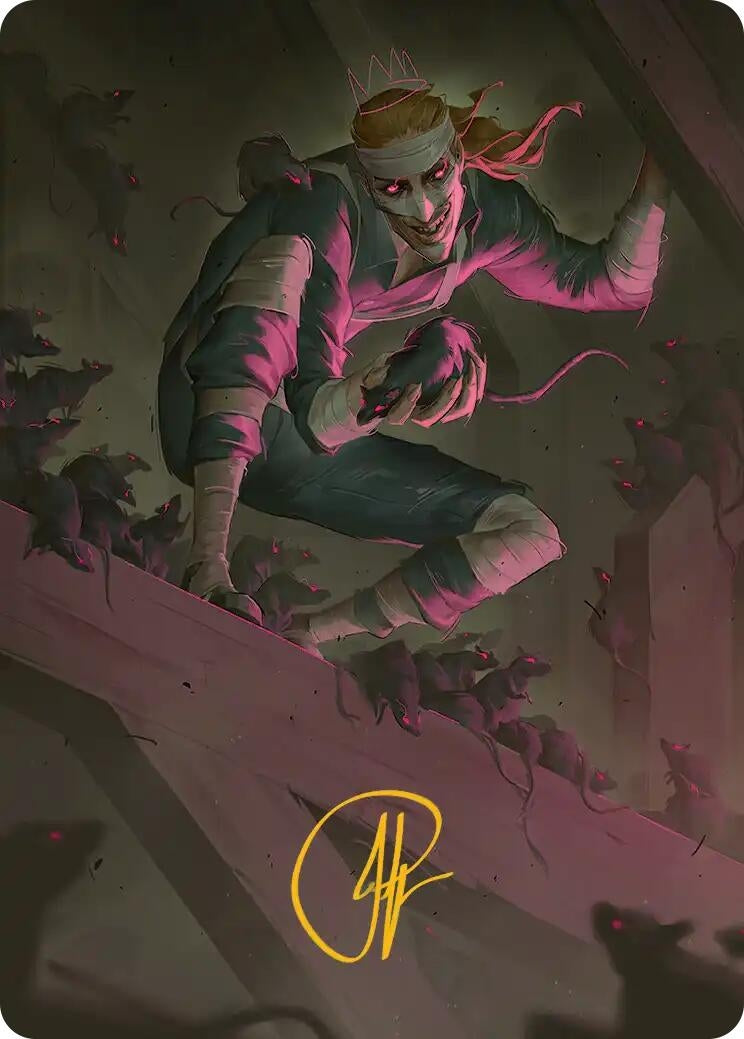 Image for Rat King, the Chaosbringer Art Card (Gold-Stamped Signature) (53) (Teenage Mutant Ninja Turtles) - Magic: The Gathering
