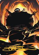 Image for Technodrome Art Card (Gold-Stamped Signature) (22) (Teenage Mutant Ninja Turtles) - Magic: The Gathering