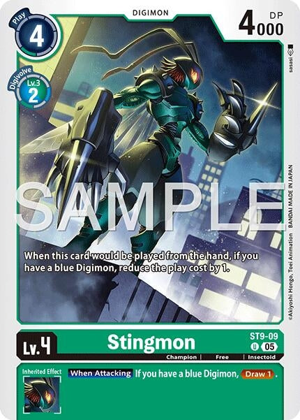 Image for Stingmon - ST9-09 (Reprint) (ST9-09 U) (Advanced Booster Digimon Generation) (AD-01) - Digimon Card Game