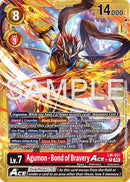Image for Agumon - Bond of Bravery ACE (Gold Border) (LM-021 P) (Advanced Booster Digimon Generation) - Digimon Card Game