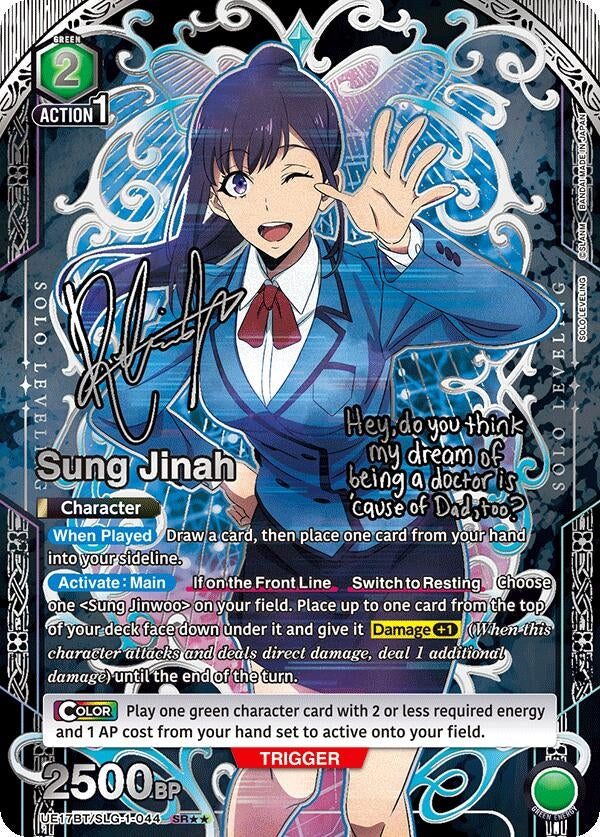 Image for Sung Jinah (044) (SR**) (UE17BT/SLG-1-044) (UE17BT: SOLO LEVELING) - Union Arena